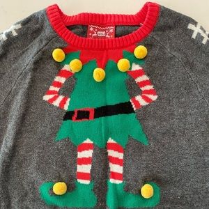 Toddler 2T Elf Holiday Ugly Sweater